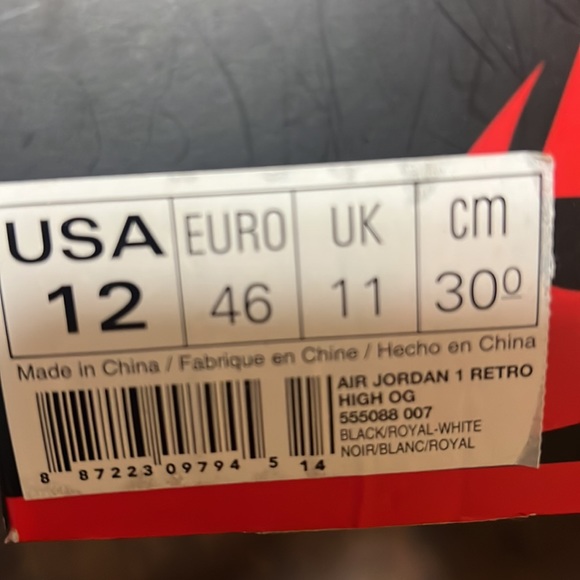 2016 Air Jordan 1’s VNDS- hardly worn. Excellent condition! - Picture 9 of 9